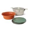 Sea to Summit Detour Essentials Camp Kitchen Kit (5 Liter Pot, Collapsible Colander, 2 Cutting Boards) view 1
