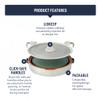 Sea to Summit Detour Essentials Camp Kitchen Kit (5 Liter Pot, Collapsible Colander, 2 Cutting Boards) view 3