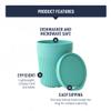 Sea to Summit Passage 16 Ounce Insulated Camp Mug, Aqua Sea Blue view 3