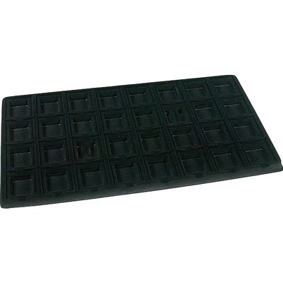 5 Pc 32 Slot Puff Earring Cards Showcase Display Tray Inserts (Black)