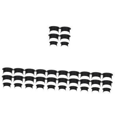 BESPORTBLE 6sets Pool Table Liners Black Billiards Supplies Replacement Parts 6pcs*6