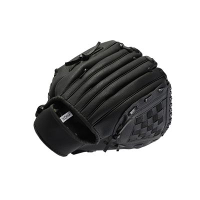 BESPORTBLE Left Hand Baseball Glove with Padded Faux Fur Lining for for Secure Fit for Outdoor Sports and Team Training Black