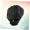 BESPORTBLE Left Hand Baseball Glove with Padded Faux Fur Lining for for Secure Fit for Outdoor Sports and Team Training Black view 2