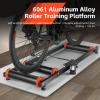 Adjustable Bike Rollers, Foldable Bicycle Training Stand with Storage Bag, 14 Level Resistance and Adjustable Roller, Load-Bearing Capacity High and Easy to Disassemble, for 16 to 27.5 Bikes view 2