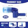 5pcs Bite Valve Replacement for Camelbak, Mouthpiece Replacement for Camelbak Hydration Pack Valve Mouth Piece Replacement Parts for Camelbak & Osprey Hydration Bladder (Blue) view 2