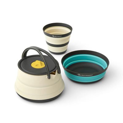 Sea to Summit Frontier Ultralight Collapsible Kettle Cook Set, 1-Person (Kettle, Bowl, Cup)
