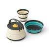 Sea to Summit Frontier Ultralight Collapsible Kettle Cook Set, 1-Person (Kettle, Bowl, Cup) view 1