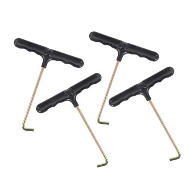 BESPORTBLE 4pcs Trampoline Supply Trampoline Spring Tool Ice Skate Shoelace Sharpener Hockey Laces Hook Spring Puller Tool