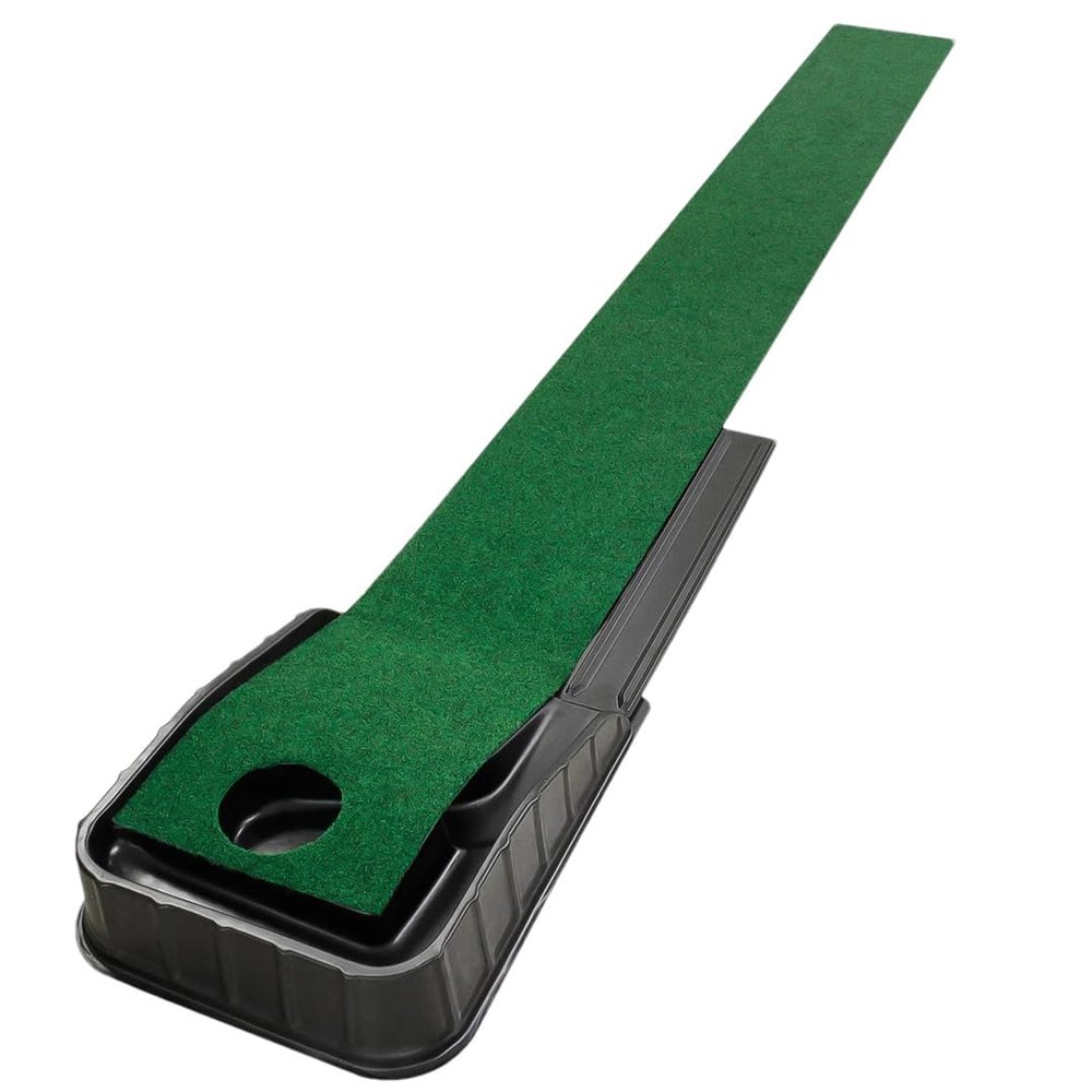 Suwequest Golf Putting Mat Indoor Outdoor Training Golf Hitting Carpet Putting Ball Pad Practice Mat Anti-Slip Practice Golf Mat as Shown