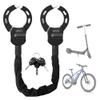JAGASOL Electric Scooter Lock, Heavy Duty Anti Theft Chain Lock with Key, Accessories for Bike, E-Bike, Bicycle, Motorcycle, Scooter, Made of Zinc Alloy, Anti-Shear, Anti-Rust, 36 x 4.6 Inch, Black view 1