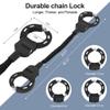 JAGASOL Electric Scooter Lock, Heavy Duty Anti Theft Chain Lock with Key, Accessories for Bike, E-Bike, Bicycle, Motorcycle, Scooter, Made of Zinc Alloy, Anti-Shear, Anti-Rust, 36 x 4.6 Inch, Black view 4