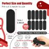 FixlyFido 100 PCS Bowling Thumb Tape - Premium Finger Grip Insert Tape for Bowlers - Bowling Finger Tape - Bowling Tape for Thumb Hole - Pre-Cut Bowling Insert Tape - 1 x 2.8 Inches(Black) view 2