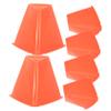 GOOHOCHY 6pcs Multi-Function Soccer Cones Orange Agility Poles for Boys and Girls Training Portable Cones Sports Equipment view 1