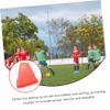GOOHOCHY 6pcs Multi-Function Soccer Cones Orange Agility Poles for Boys and Girls Training Portable Cones Sports Equipment view 2