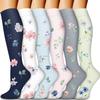 Bluemaple Compression Socks for Women & Men Circulation (6 Pairs) 15-20 mmHg is Best Support for Athletic Running Cycling view 1