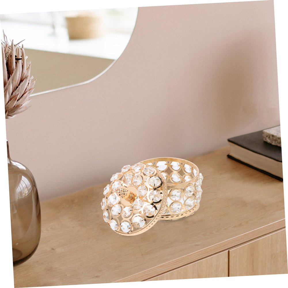 Holibanna European Crystal Jewelry Storage Box Small Trinket Organizer for Selling Elegant Display Case