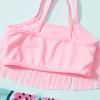 LYSMuch 3-Pieces Baby Girls Bikini Swimsuit Watermelon Bathing Suit Toddler Beach Tassels Swimwear (18-24 Months, Pink) view 3