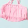 LYSMuch 3-Pieces Baby Girls Bikini Swimsuit Watermelon Bathing Suit Toddler Beach Tassels Swimwear (18-24 Months, Pink) view 4