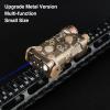 NOBUHIRO Upgrade Metal Airsoft PEQ Box Tactical Aiming Laser Sight, 10 Modes with Blue Laser+White Light+IR Laser for Strobe/Constant/Momentary Functions, Fit for AEG GBB CQB Picatinny Rail view 2