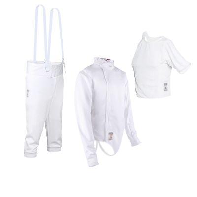 KJHY 3-Piece Fencing Suit 450N Fencing Training Clothing Fencing Training Equipment for Fencing Training/Competition (Thickness : Left Hand, Size : 12)