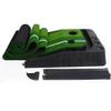 Suwequest Dual Color Grass Golf Putting Exerciser Indoor and Outdoor Golf Putter Trainer Portable Golf Practice Mat 3m with Track view 2