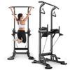 Power Tower Dip Station Pull Up Bar for Home Gym Strength Training Fitness Workout Equipment Height Adjustable Multi-Function 660Lbs with Backrest view 1