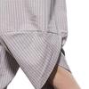 Maiyifu-GJ Men's Elastic Waist Casual Pants Loose Fit Stripe Cotton Linen Beach Pants Summer Drawstring Trousers (Grey,Medium) view 4