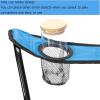 BHANAY Portable Camping Chairs, Modern Style, Blue, Folding, Lightweight, Ergonomic, Cup Holders, Ideal for Camping, Hiking, Backpacking, Beach, Fishing, Picnics view 4