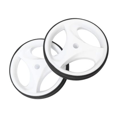 1set Mute Boys and Girls Bike Training Wheels with Bracket Balance Auxiliary Wheel Accessories for Cycling White