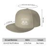 Life is Better Around The Campfire Hat Flat Bill Visor Classic Snapback Hat Baseball Cap Hip Hop Hats Natural view 4