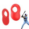 2 Pack Baseball Thumb Guard for Pro Batters, Hitter Swing Training Aid, Softball Batting Grip, Accessories, Equipment to Reduce Bat Sting - Red view 1