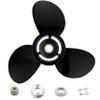 Aoryimt 13 1/4 x 17 Boat Motor Aluminum Alloy Propeller fit for Mercury Engines 60-125HP Outboard Propeller,15 Tooth,RH,3 Blades,Black, 13.25 x 17,Replaces 48-77344A45 view 1