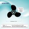 Aoryimt 13 1/4 x 17 Boat Motor Aluminum Alloy Propeller fit for Mercury Engines 60-125HP Outboard Propeller,15 Tooth,RH,3 Blades,Black, 13.25 x 17,Replaces 48-77344A45 view 3