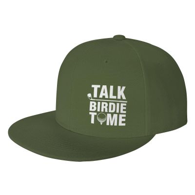 Talk Birdie to Me Hat Flat Bill Visor Classic Snapback Hat Baseball Cap Hip Hop Hats Moss Green