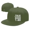 Talk Birdie to Me Hat Flat Bill Visor Classic Snapback Hat Baseball Cap Hip Hop Hats Moss Green view 2