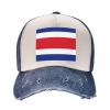Costa Rica Flag Fashion Retro Baseball Caps,Casual Baseball Caps,Cowboy Hats,Embrace Fashion and Function view 3