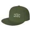 You Had Me at Day Drinking Hat Flat Bill Visor Classic Snapback Hat Baseball Cap Hip Hop Hats Moss Green view 1