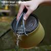 Coffee Carafe Camping Water Kettle Collapsible Tea Kettle Portable Folding Silicone Coffee Pot for Camping Outdoor Coffee Tea Cassette Cooker view 3