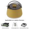 Coffee Carafe Camping Water Kettle Collapsible Tea Kettle Portable Folding Silicone Coffee Pot for Camping Outdoor Coffee Tea Cassette Cooker view 4