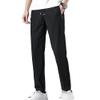 Maiyifu-GJ Mens Quick-Drying Casual Sweatpants Lightweight Hiking Joggers Pants Running Workout Trousers with Zipper Pockets (Black 1,Medium)