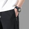 Maiyifu-GJ Mens Quick-Drying Casual Sweatpants Lightweight Hiking Joggers Pants Running Workout Trousers with Zipper Pockets (Black 1,Medium) view 4