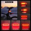 JINKEY Smart Bike Tail Light with Turn Signals, 2024 New Bright USB Rechargeable LED Brake Sensing Rear Bike Light IPX5 Waterproof Wireless Remote Control Turn Signal for Bicycle Cycling Scooter view 2
