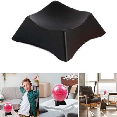 Black Ball Stand Display Stand, Exercise Ball Chair Stand Base, Soccer Ball Display Stand Holder, Stability Stand for Basketball Football Volleyball, Display Cases, Memorabilia Display and Storage