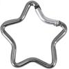 2Pcs Silver Star-Shaped Heavy Duty Locking Hook for Camping Fishing Hiking Traveling Aluminum Alloy Carabiner Clip Star Shape Climbing Buckle Non Slip Rubber Pad, Outdoor Recreation view 1