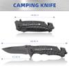 Gtizry Father's Day Gifts for Dad from Daughter Son - Best Dad Ever, Multifunctional Folding Knife for Fishing, Camping and Hunting - Birthday Christmas Gifts for Dad Thanksgiving Day Gift, Black view 3