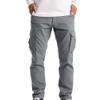 Maiyifu-GJ Men's Hiking Cargo Pants Trousers Lightweight Casual Athletic Jogger Pants Multi Pockets Workout Sweatpants (Light Grey,XX-Large) view 1