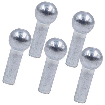 SquEqu 5 Pack Pulley Cable End Terminals Metal Ball Stopper Joint Lugs Attachment Parts for Gym Weight Lifting Machine Fitness Equipment Running (for Diameter 5mm Wire)
