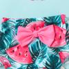 LYSMuch 3-Pieces Baby Girls Bikini Swimsuit Watermelon Pattern Bathing Suit Toddler Beach Tassels Swimwear (0-6 Months, Pink) view 3