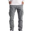 Maiyifu-GJ Men's Hiking Cargo Pants Trousers Lightweight Casual Athletic Jogger Pants Multi Pockets Workout Sweatpants (Light Grey,5X-Large) view 1