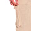 Maiyifu-GJ Men's Casual Loose Cotton Linen Pants Drawstring Elastic Waist Athletic Jogger Pants Summer Lightweight Sweatpants (Khaki,3X-Large) view 4